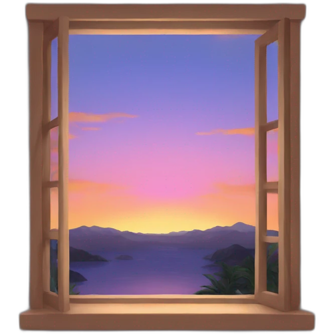 sunset from the window emoji