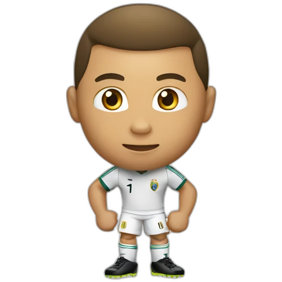Ronaldo avec un ballon d’or emoji