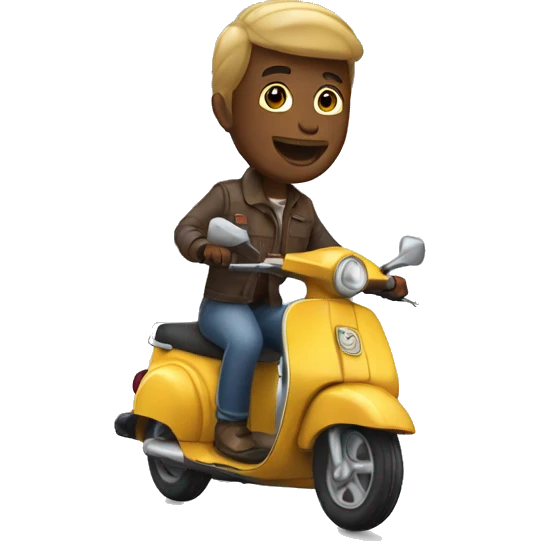 Riding a scooter emoji