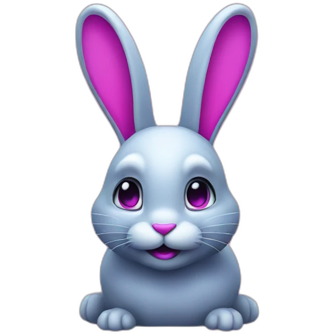 neon rabbit hole emoji