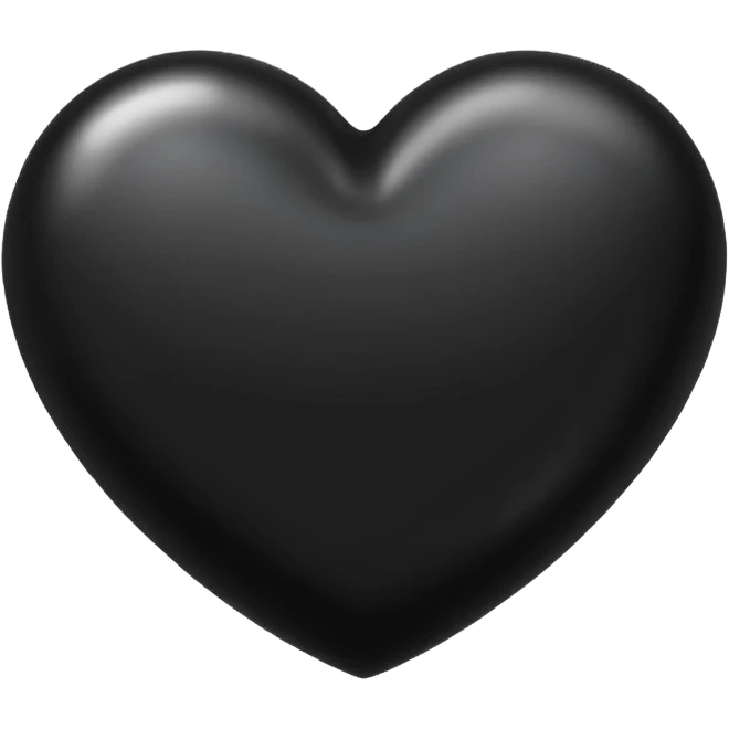 Siyah Kalp emoji