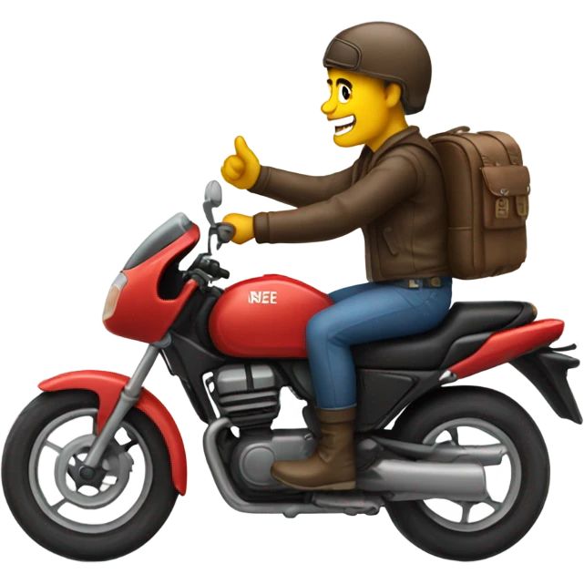Man on motorbike  emoji