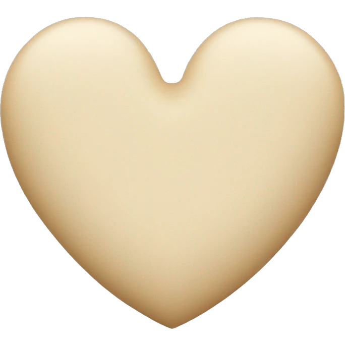 Beige heart emoji