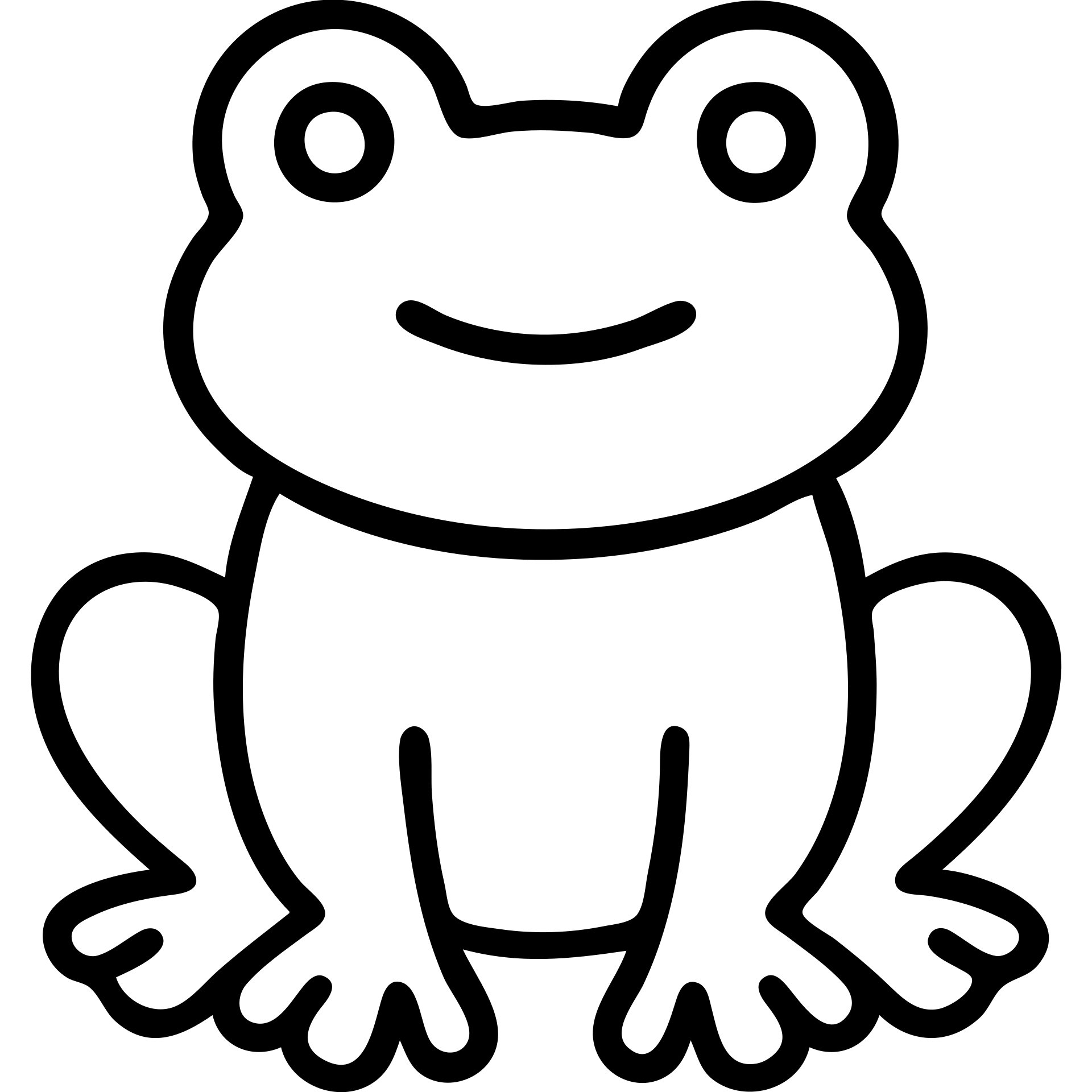 Sofia Froge outlined icon with minimal details emoji