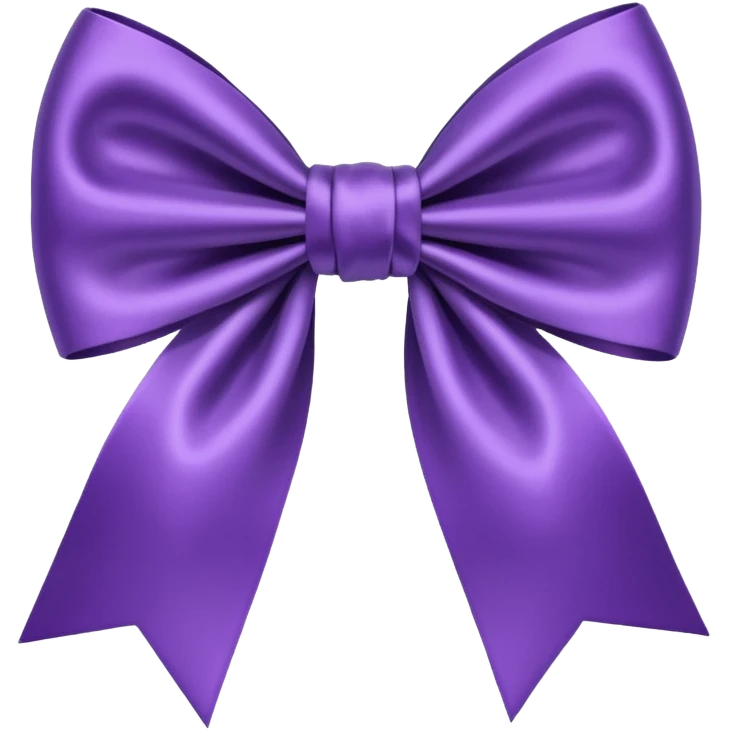 Purple bow emoji