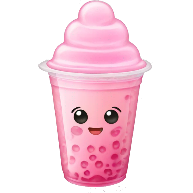 Light pink bubble tea emoji