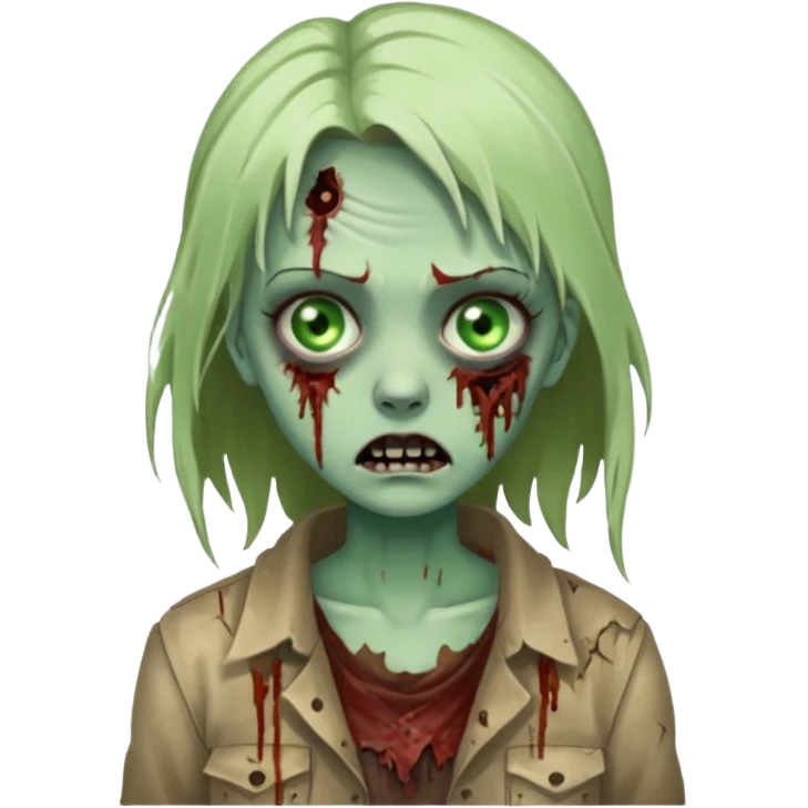 Zombie girl emoji