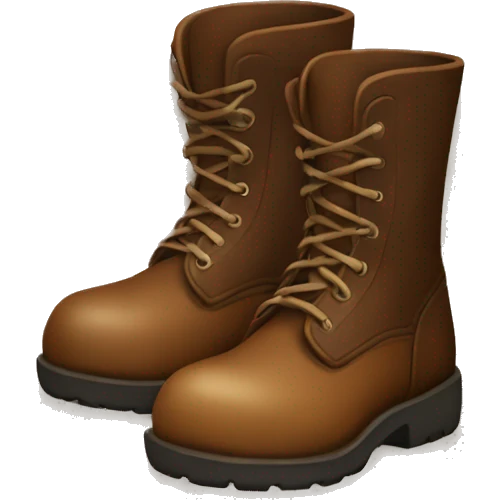 Brown boot emoji