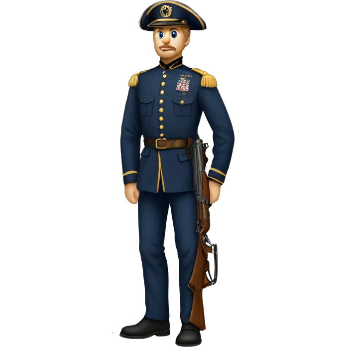 civil war usa military in full growth emoji