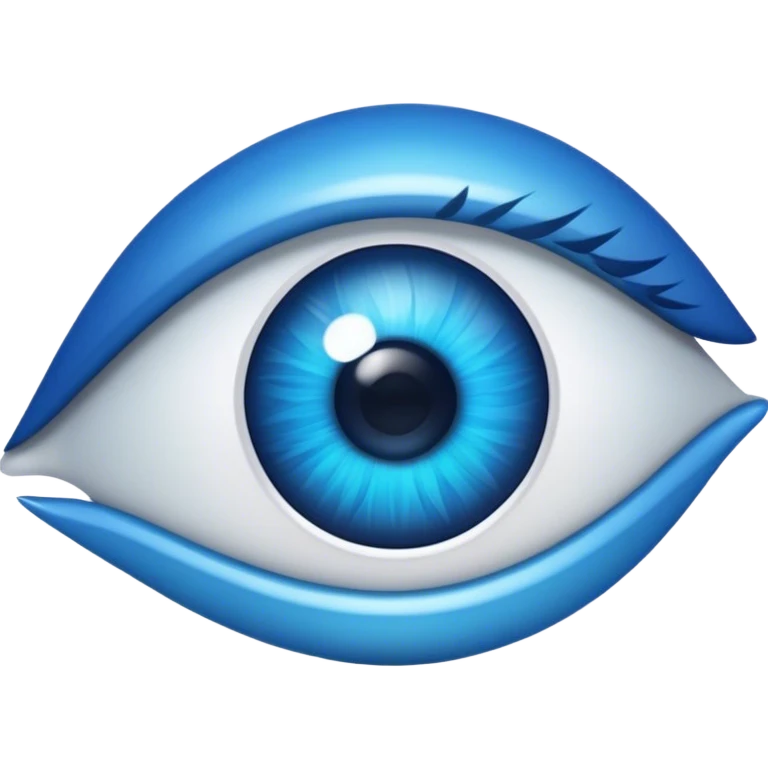 oeil bleu biomecanique emoji