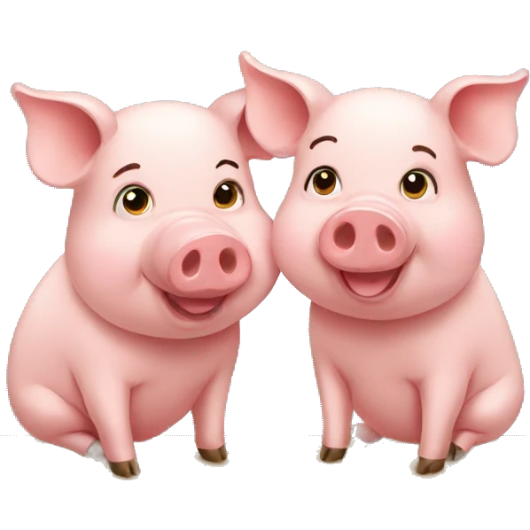 pig couple emoji