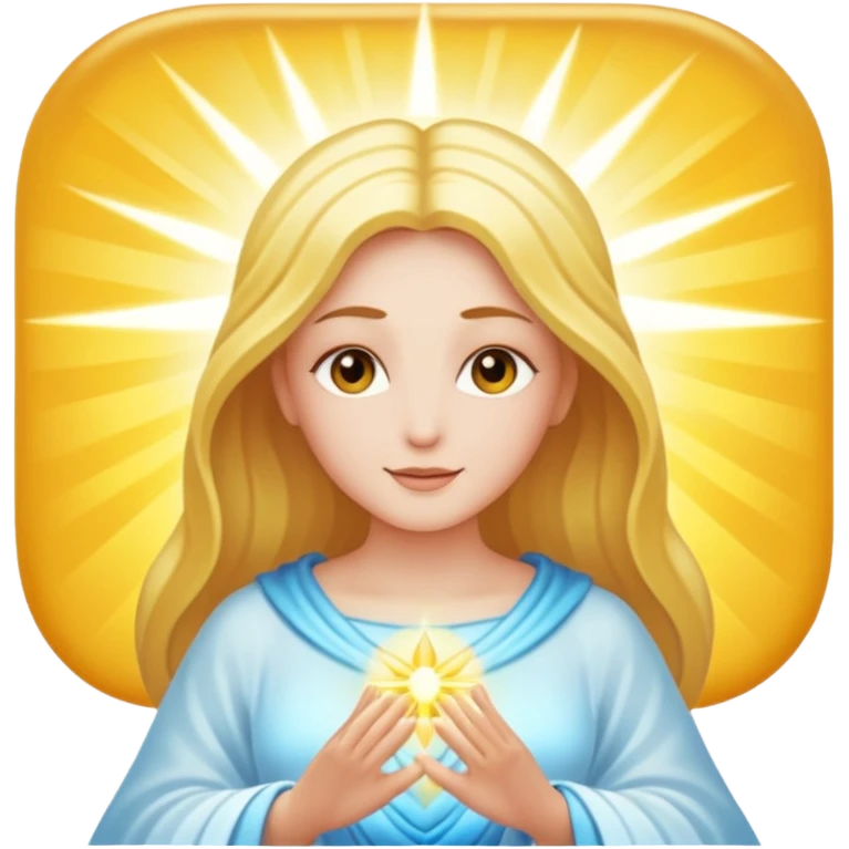 ser divino de luz emoji