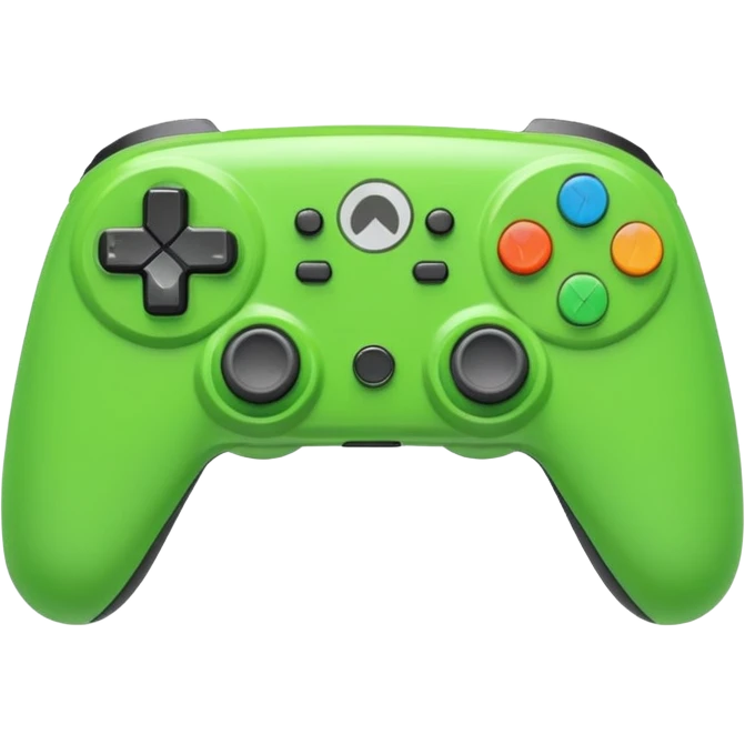 bright green video game controller emoji
