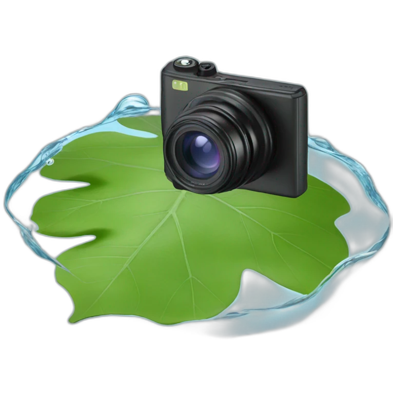 ptz-camera-recording-leaf-floating-on-water emoji