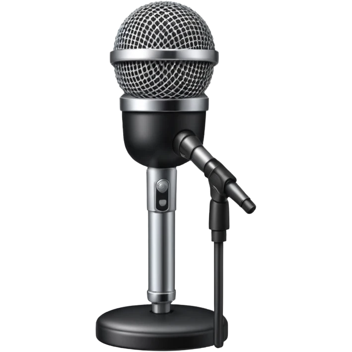stage microphone with stand emoji