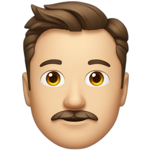 Elon Musk with a moustache emoji