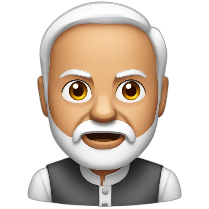 Angry Narendra Modi emoji