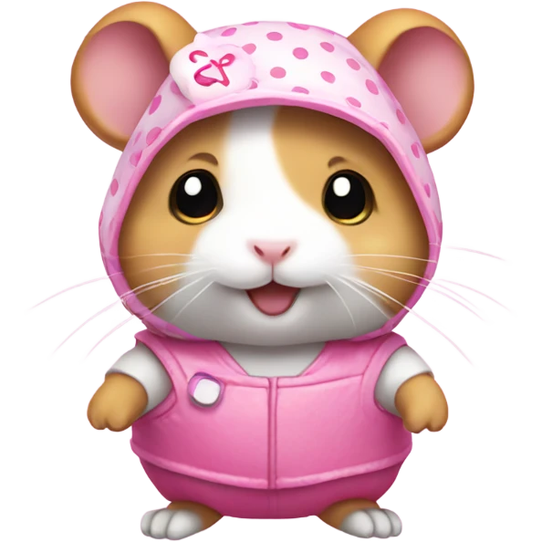 Hamster in hello kitty costume emoji