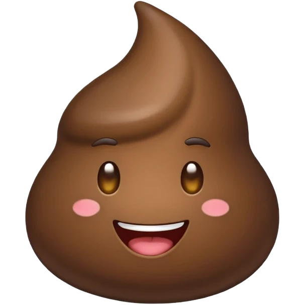 playful poop and pee drop duo, both smiling emoji