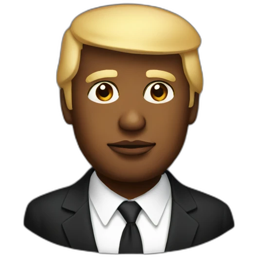 Black Donald trump emoji