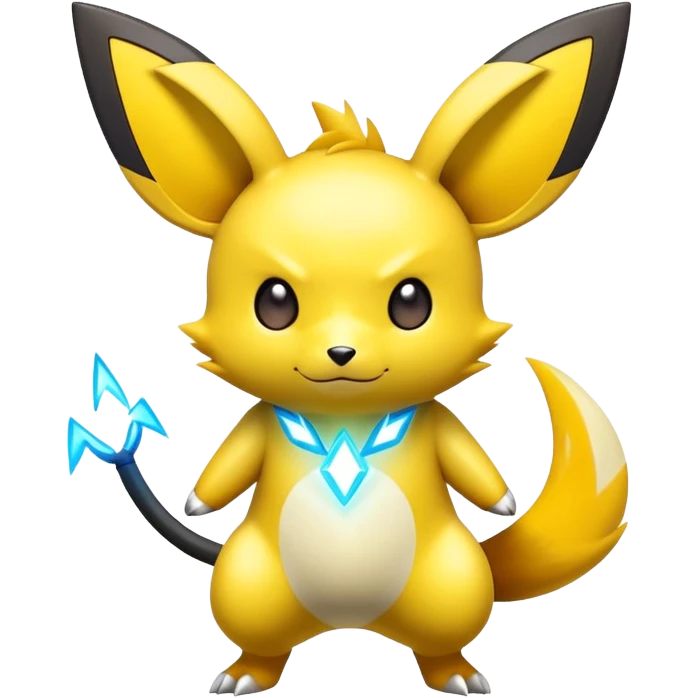 Shiny Colorful Pichu-Raichu-Zeraora-hybrid-creature emoji