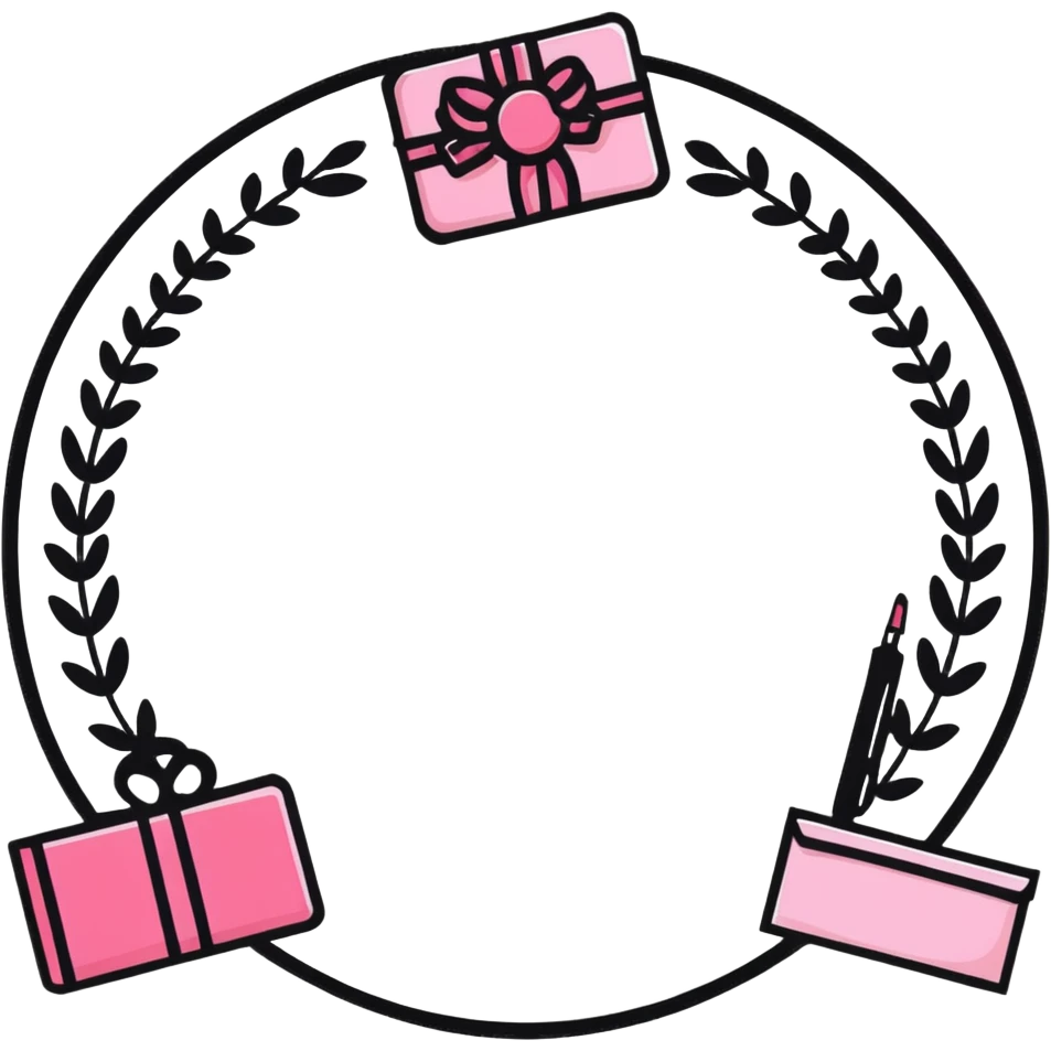 Beauty salon gift certificate emoji