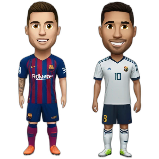 Ronaldo smach messi emoji