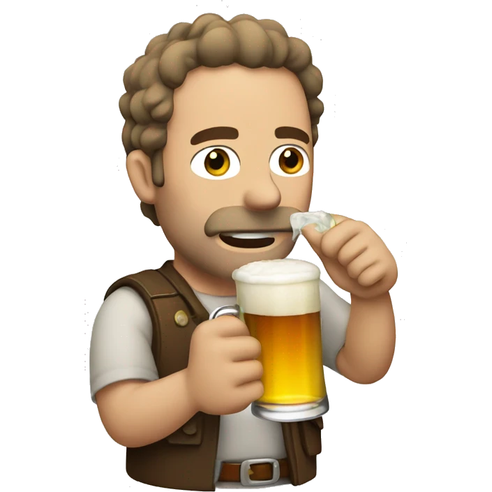 Rick drinking a beer  emoji