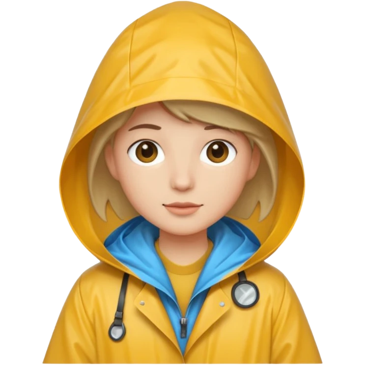 fotographer with rain coat emoji