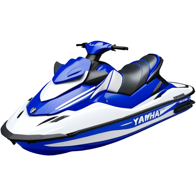 Jet Ski - Yamaha EX Deluxe (Model Year: 2022) (Iconic colour: Blue and white) emoji