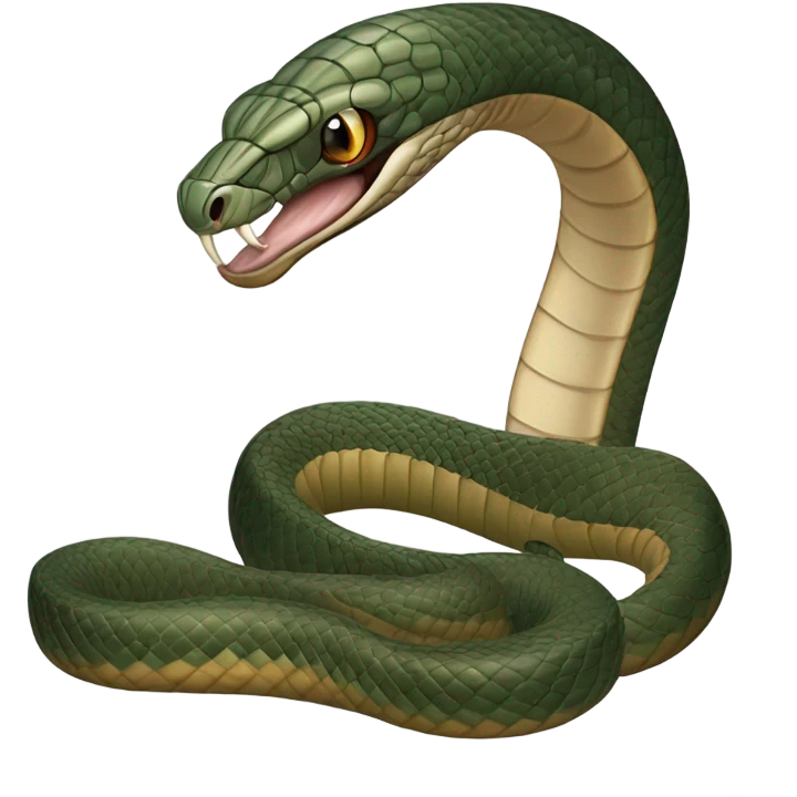 A King Cobra emoji