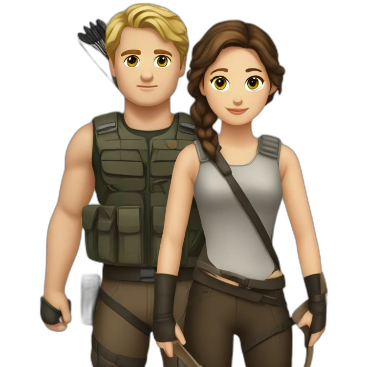 Katniss everdeen et peeta mellark emoji