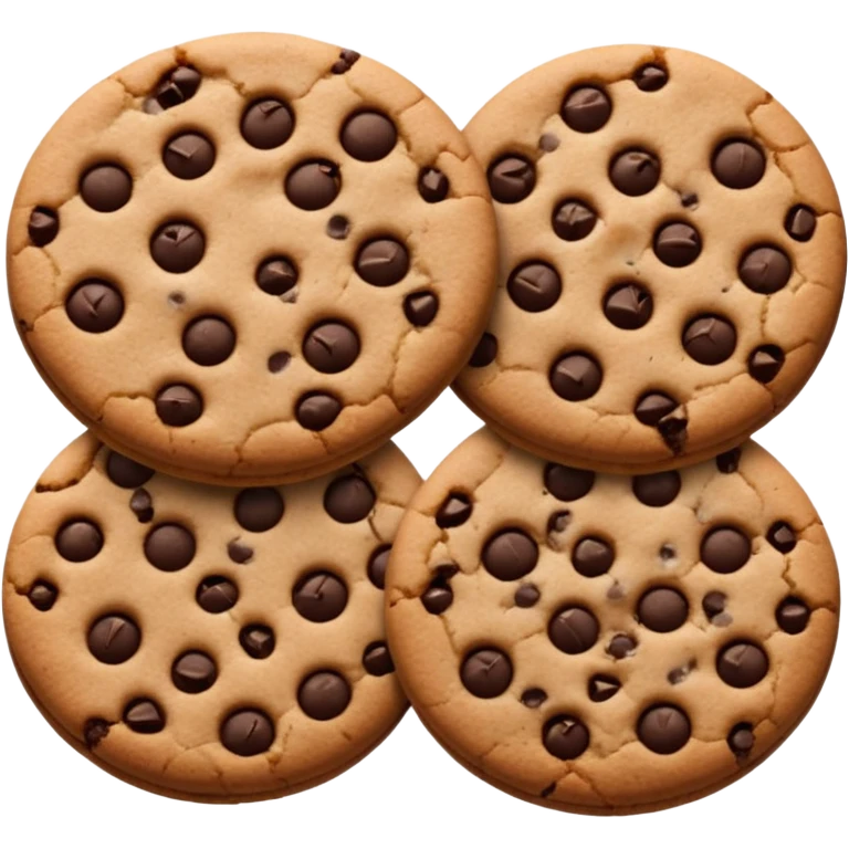 dark brown cookie emoji