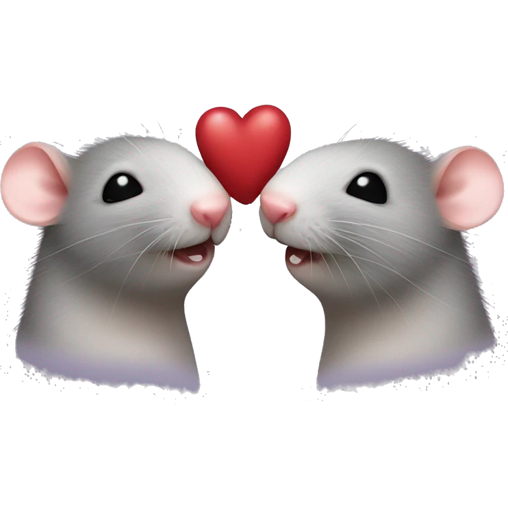two rats kissing inside a sock emoji