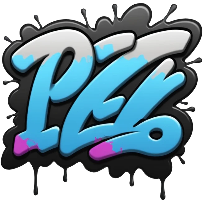 Граффити надпись: 72 emoji