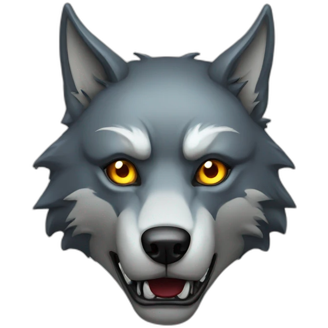 wolf evil robot emoji