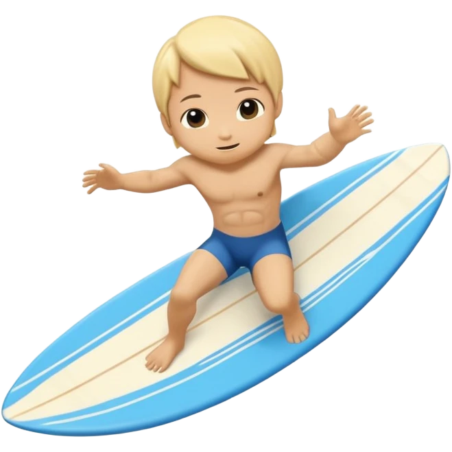 Tartaruga surfando chibi full body emoji