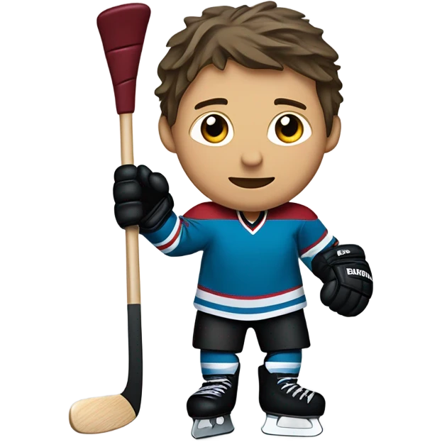 Hockey with wine emoji