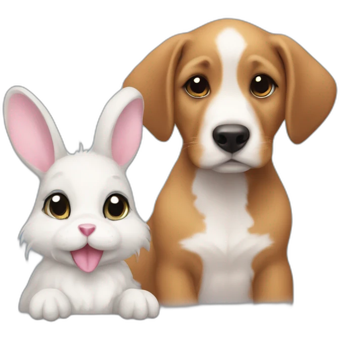Duck bunny and havenese puppy emoji