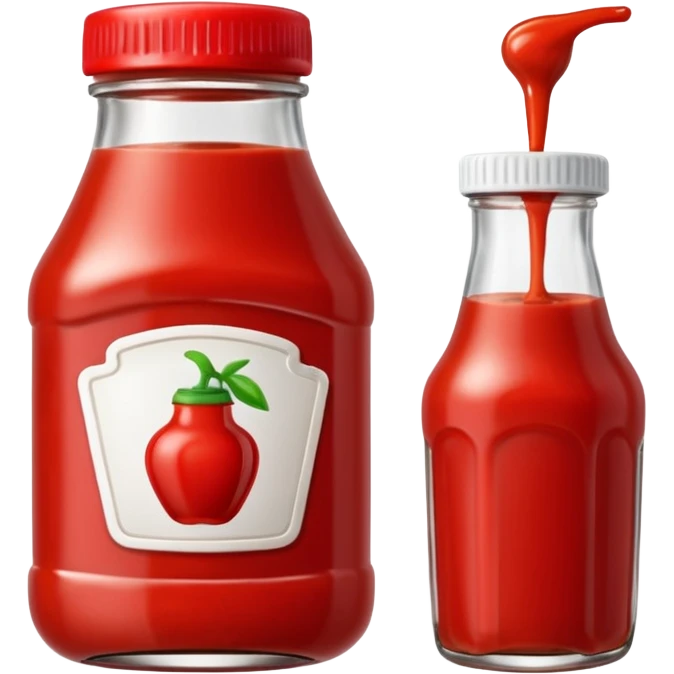 Ketchup in bottle emoji