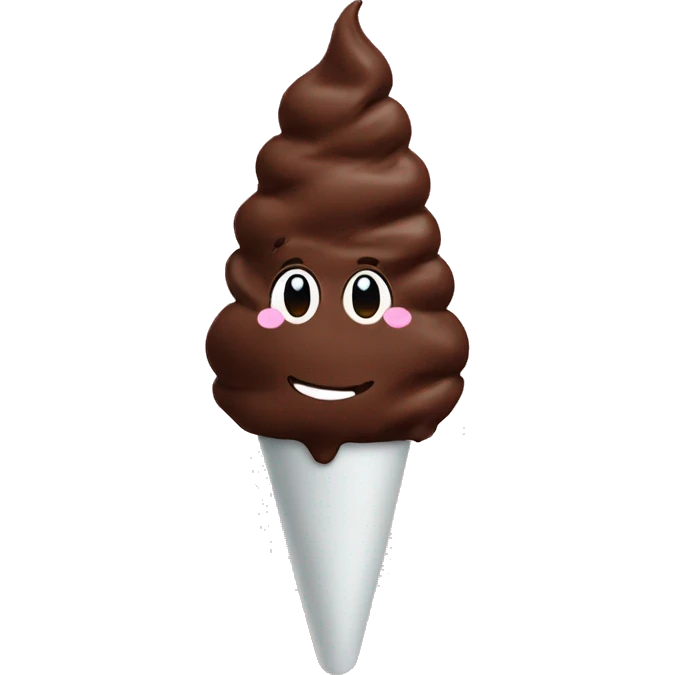 chocolate heart ice cream emoji