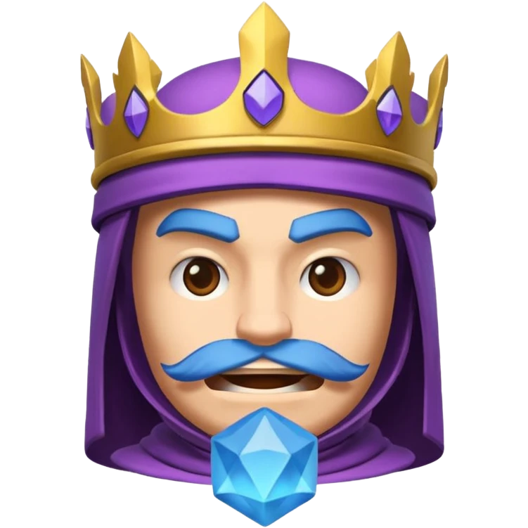 Капля еліксиру з клеш роялю фіолетова emoji