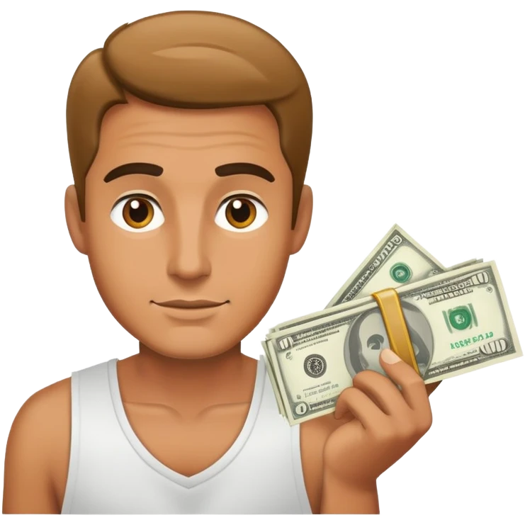 A man with money emoji