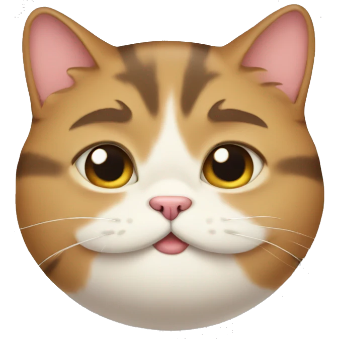 Really fat cat emoji