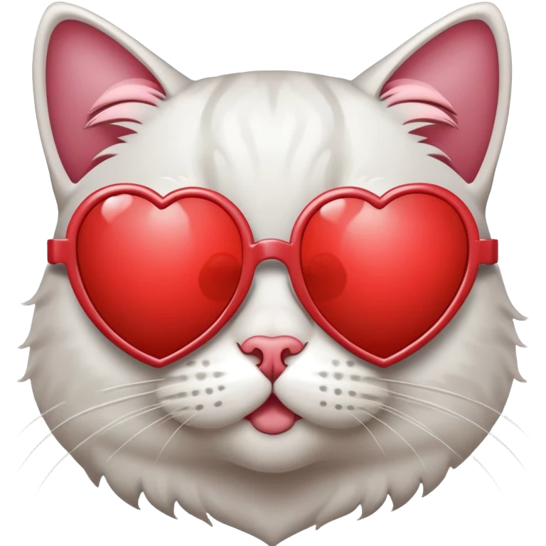 cat wearing heart-shaped sunglasses emoji