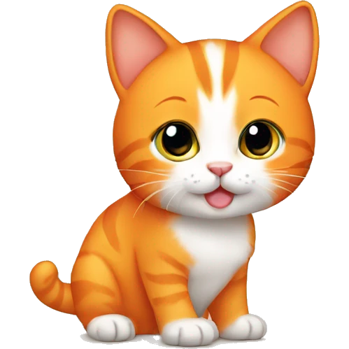 Orange Cat baby emoji