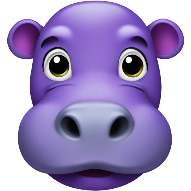 
purple hippo emoji