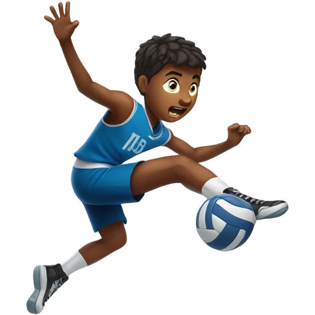 13 year old boy playing volleyball emoji