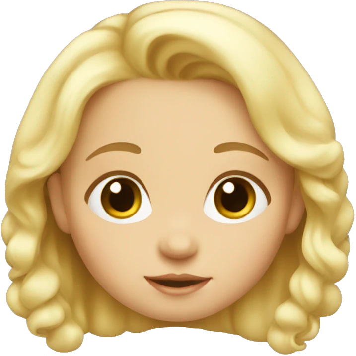 Blond baby girl emoji