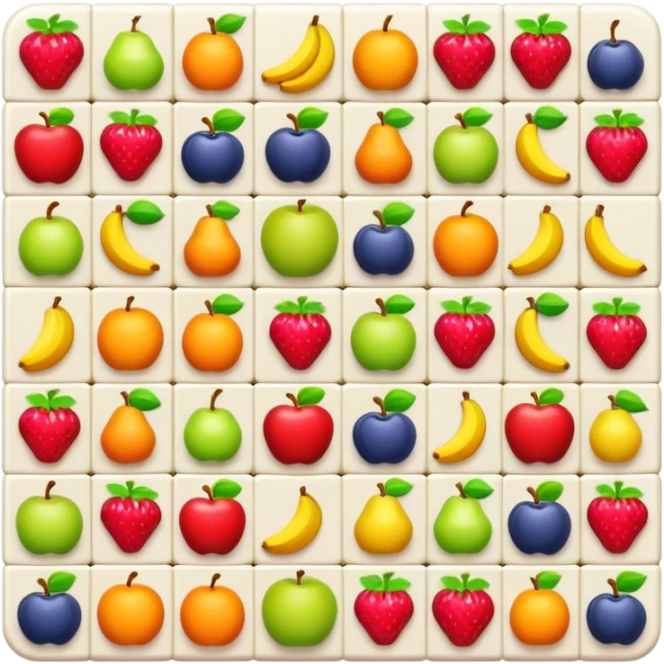 An icon representing a casual game, featuring colorful, simple gameplay elements like puzzle pieces, blocks, or fruits. The design conveys ease and fun, with intuitive controls and bright, inviting visuals. transparent background, the icon emphasizes accessible nature of casual gaming. emoji